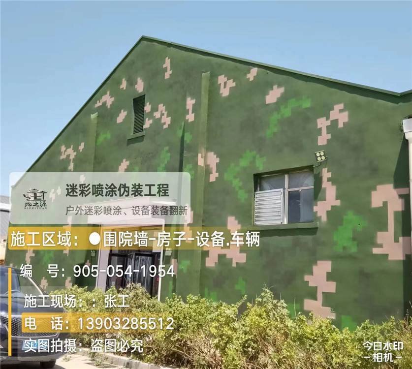 廊坊外墙数码迷彩漆施工报价清单(100㎡标准墙面测算)
